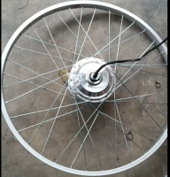 Động cơ YC Trước phanh cơ kèm vành 24,26,27X13/8 Nhôm trắng