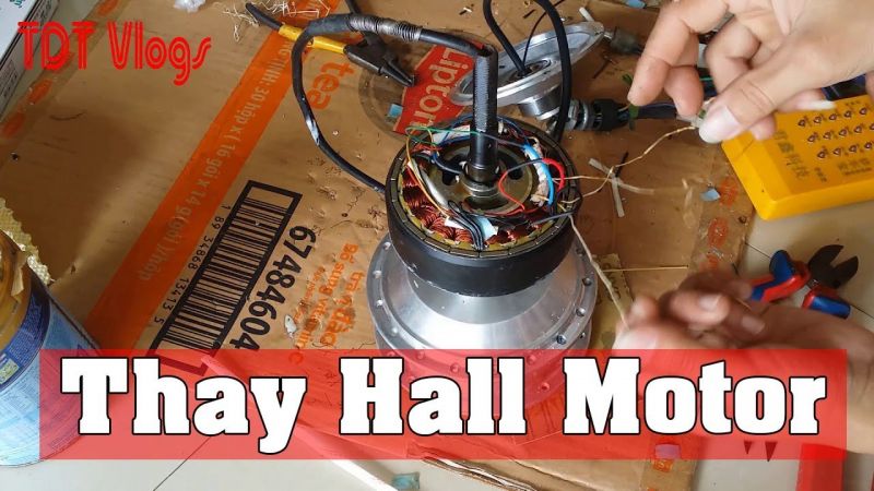 Hướng dẫn thay cảm biến HALL động cơ loại rời.